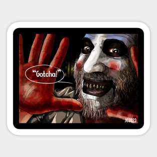 Captain Spaulding "Funny Business" portrait (digital) Sticker